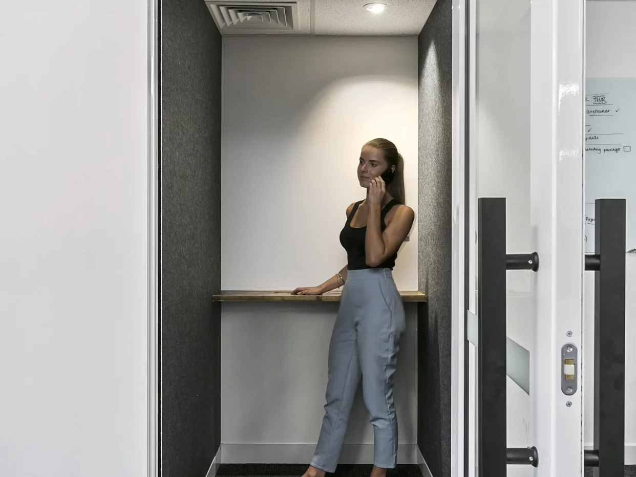 Soundproof acoustic phone booths